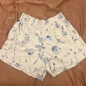 White and Blue shorts